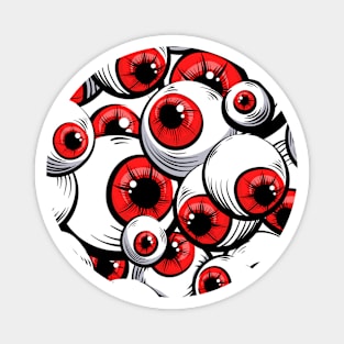 Red eyes Halloween witch Magnet